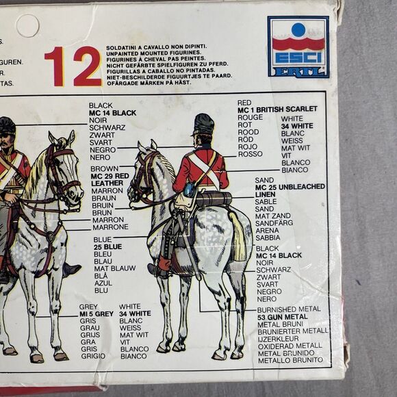 Esci Ertl 1/72 "Scots Greys" British Cavalry Waterloo 1815 Napoleonic Wars #217 - Picture 5 of 9